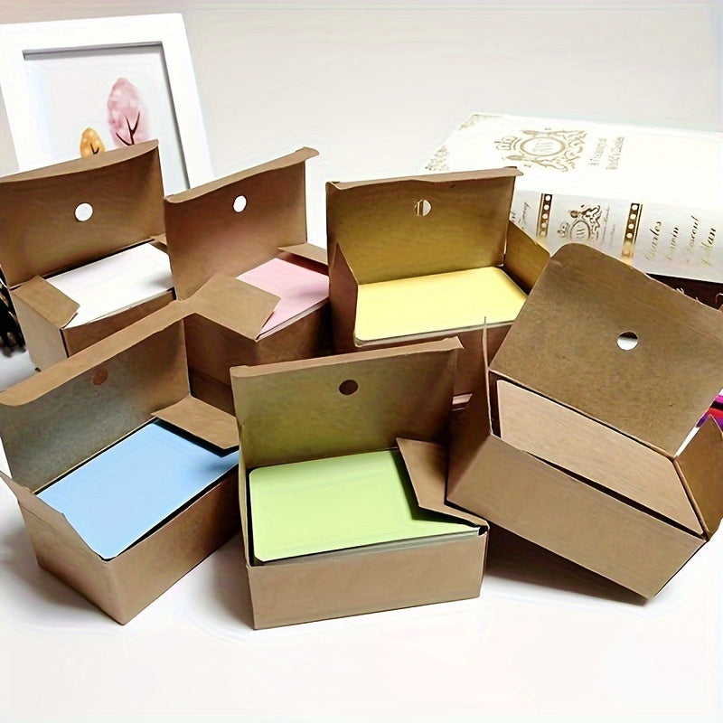 6 Boxes Blank Cards in Various Colors 100 Sheets per Box
