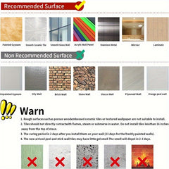 15pcs Adhesive Floor Sticker Peel And Stick Floor Tiles Kitchen Bathroom Living