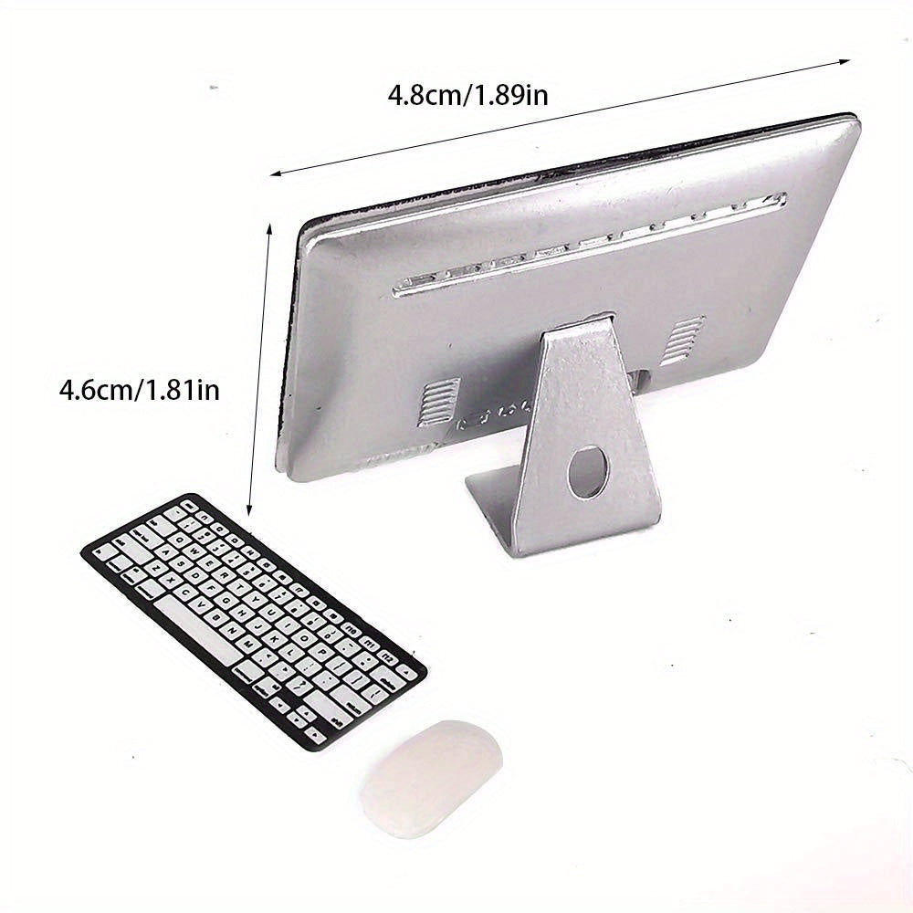 Mini Desktop LCD Computer Mouse and Keyboard Set