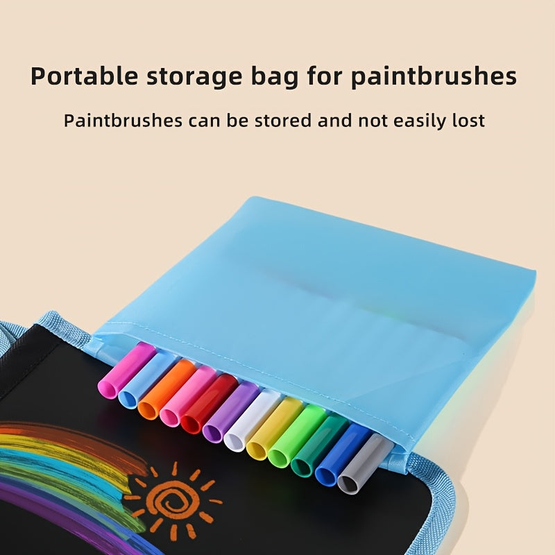 Reusable Lion Chalkboard Drawing Book for Kids Double Sided Doodle & Erasable Fu