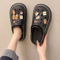 Women's Cartoon Clogs Hollow Out Non slip Slippers