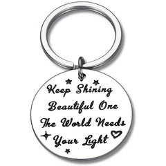 Inspirational Stainless Steel Keychain - Perfect Birthday Gift