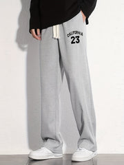 California 58 Cotton Sweatpants Men's Casual Solid Loose Fit Drawstring Pants