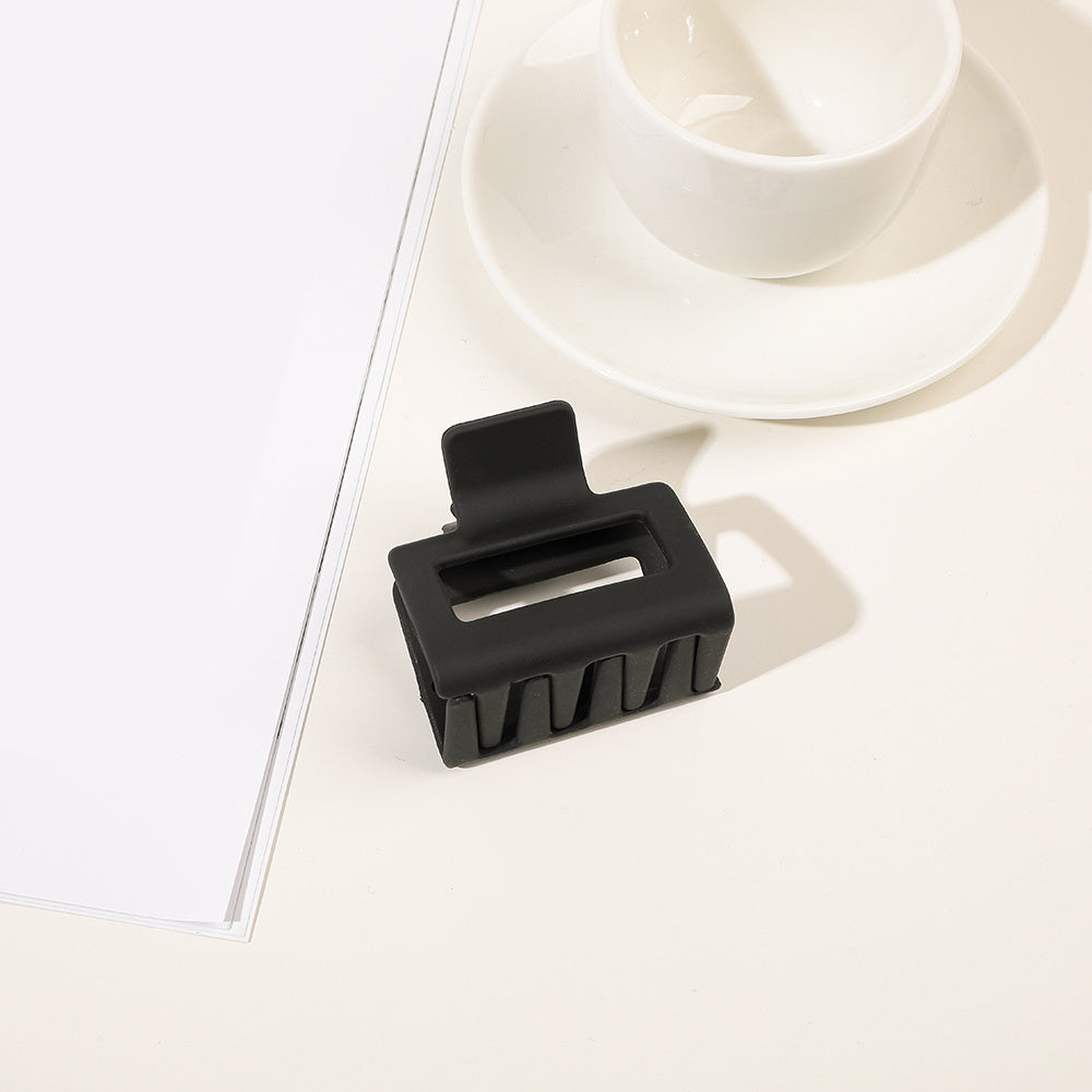Matte Rectangle Small Hair Claw Clips