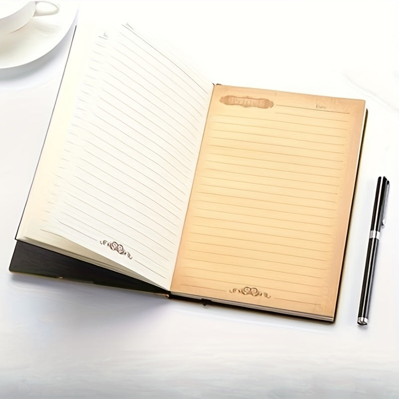 Vintage Embossed PU Leather Notebook Owl Patterned A5 Notebook