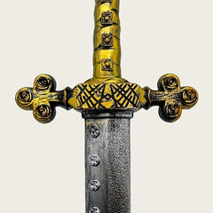 Halloween Western Style Sword Cross Rose Sword for Knight Role Play