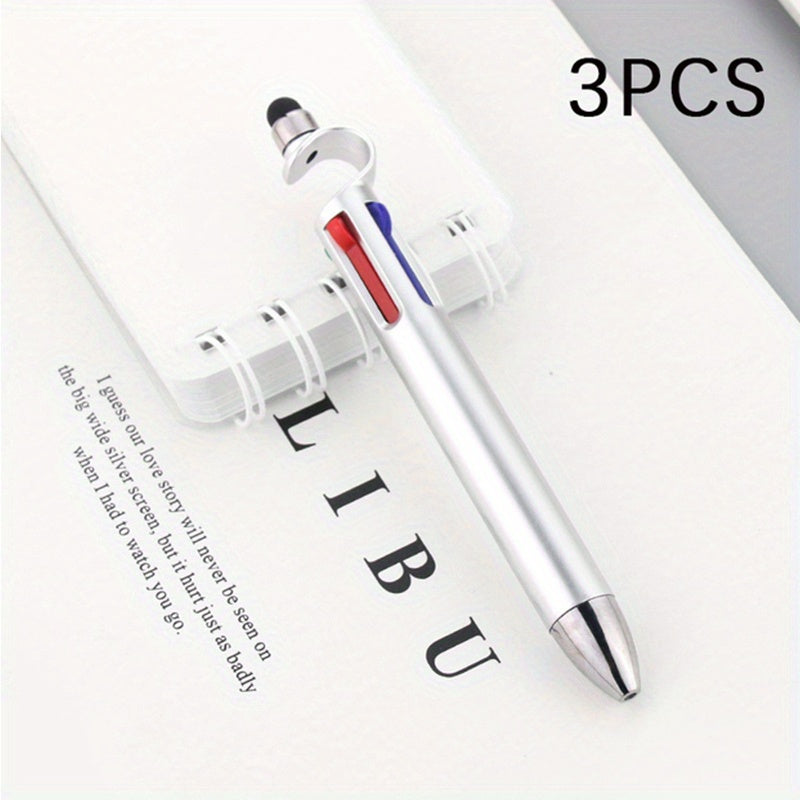 3-in-1 Multifunction Ballpoint Pen Phone Holder Touch Screen Office Stationery