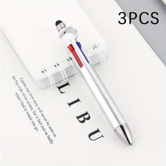 3-in-1 Multifunction Ballpoint Pen Phone Holder Touch Screen Office Stationery