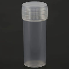 30 Pcs 5ml Plastic Test Tubes Sample Vials Capsules Storage Screw Caps
