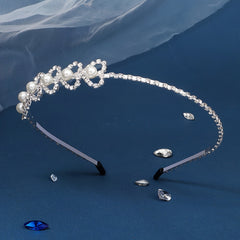 Rhinestone Heart Hairband Headband Princess Tiara