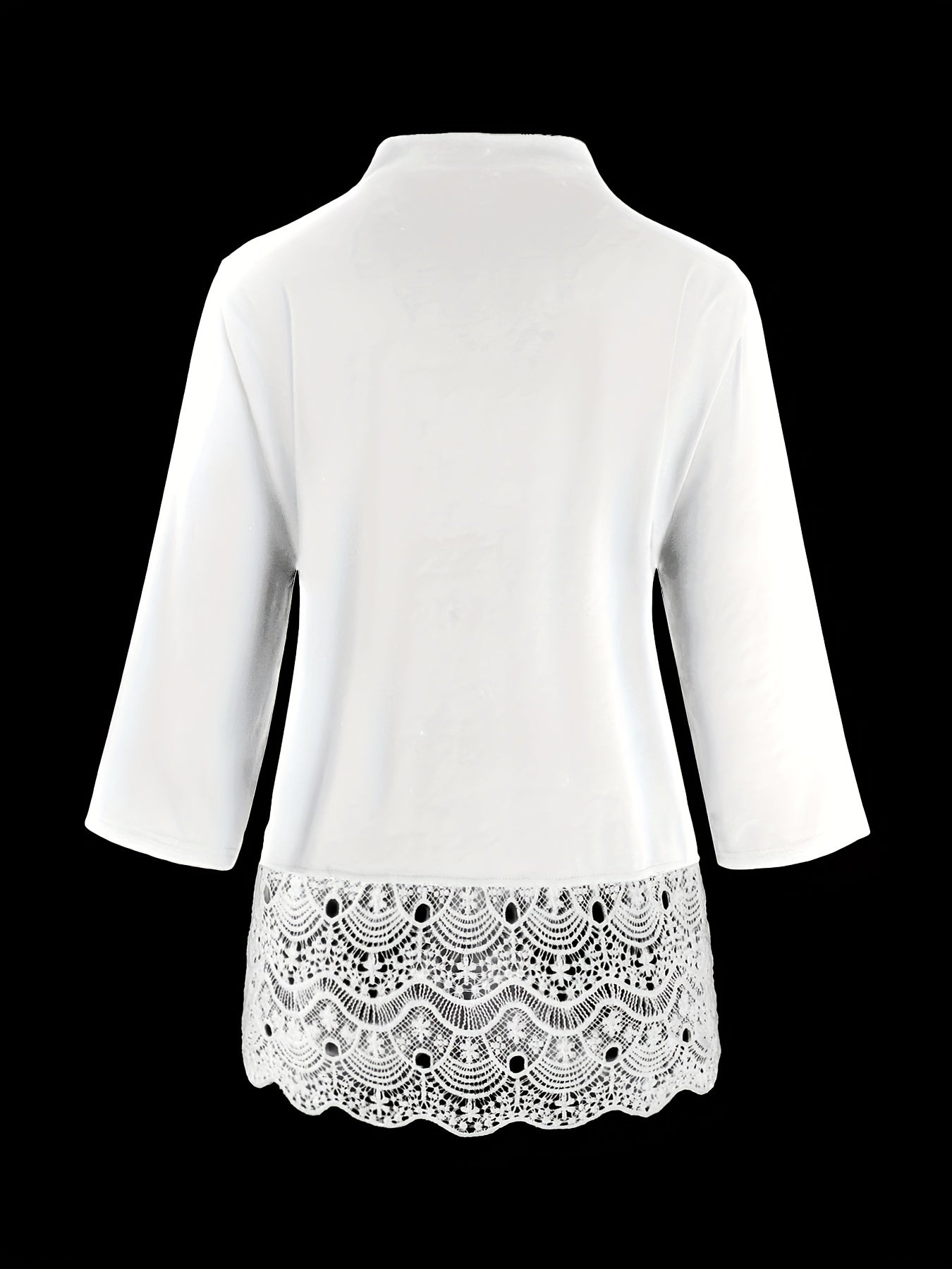  Casual Lace Patchwork Cardigan Jacket