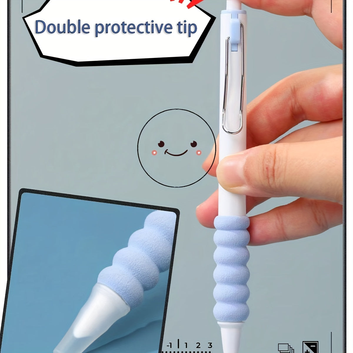 Set of 4 Sponge Pen Grip Pushing Pen Practice Pen