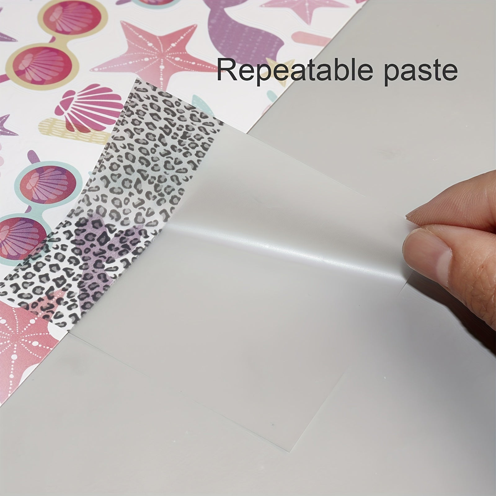 Leopard Print Index Sticker PET Sticky Note 7 6 7 3 3in