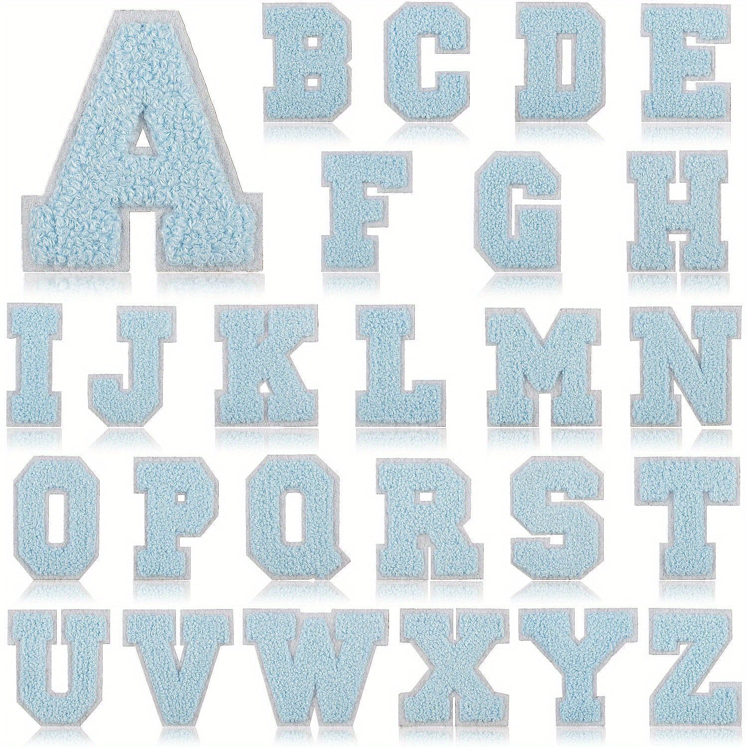 26pcs Letter Embroidery Iron On Patches For Girls