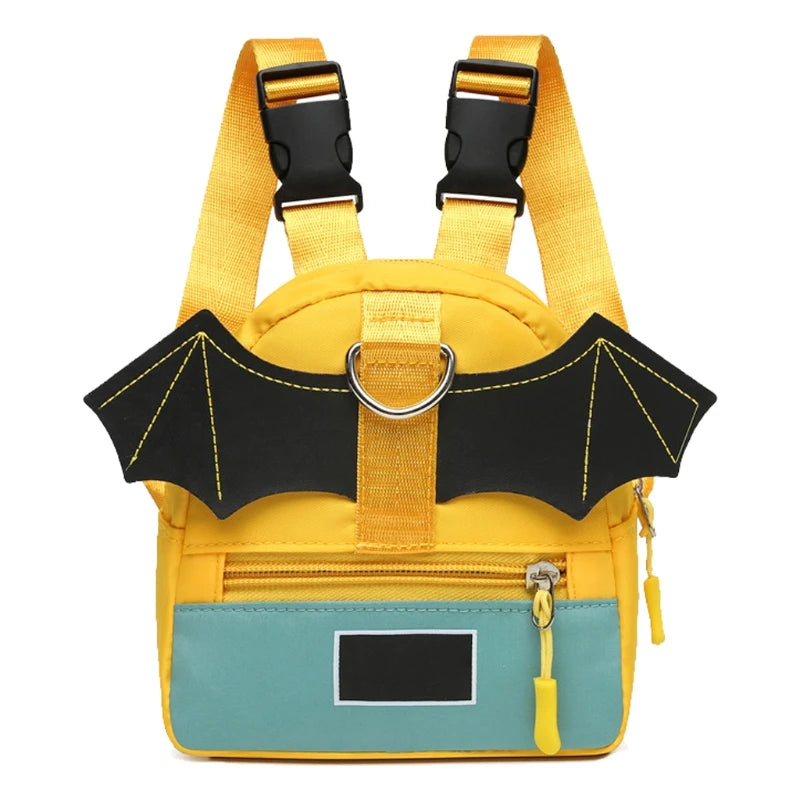 Canvas Dog Harness Backpack Bat Wing Saddle Bag