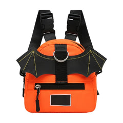 Canvas Dog Harness Backpack Bat Wing Saddle Bag