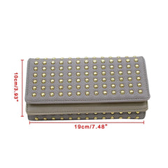 HC Female Wallet Rivets Teen Girl Women Wallets Phone Pocket Purse