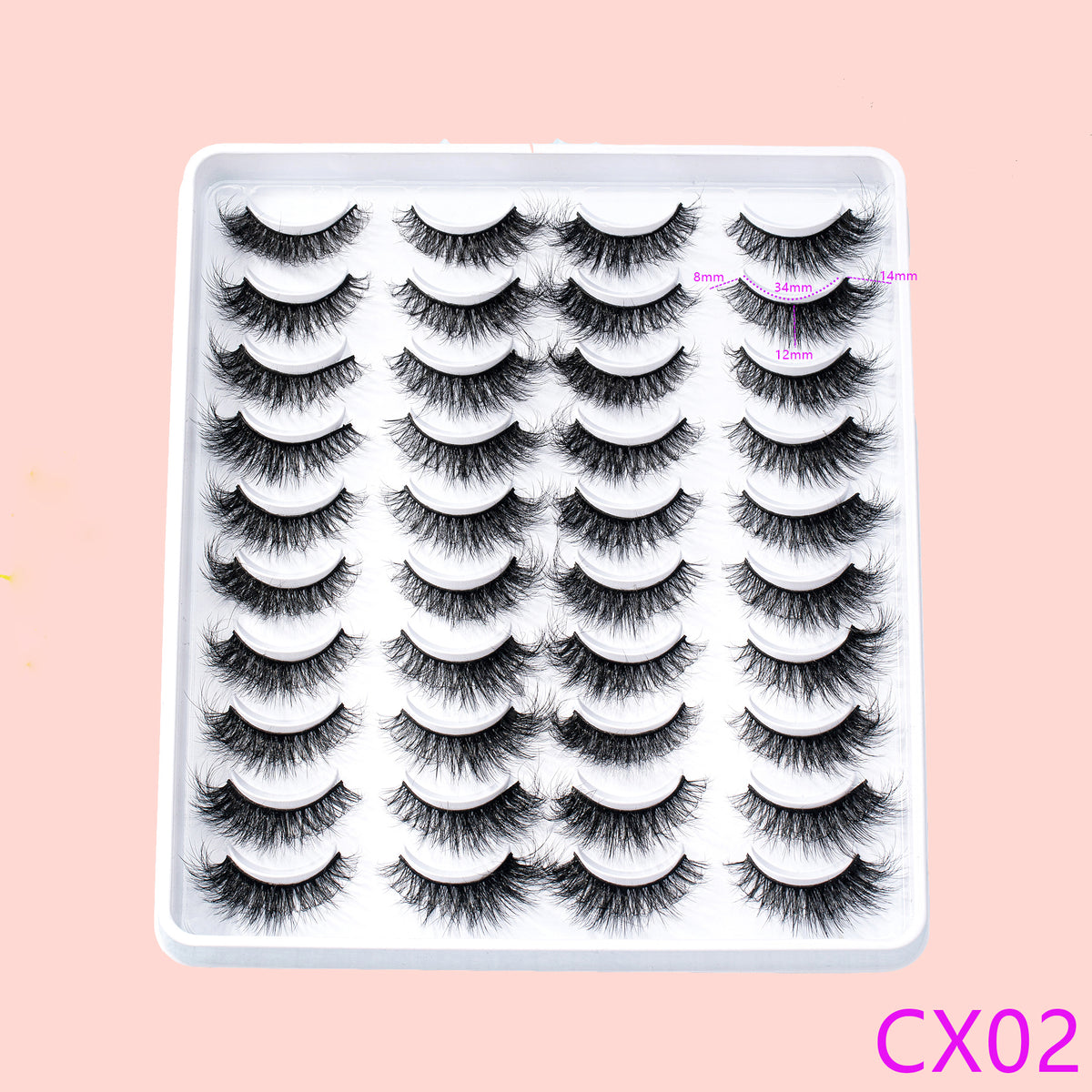 20 Pairs Soft Thick Cat Eye False Eyelashes Three-dimensional Simulation