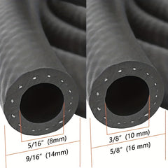 5ft Fuel Line Hose with Clamps 150PSI