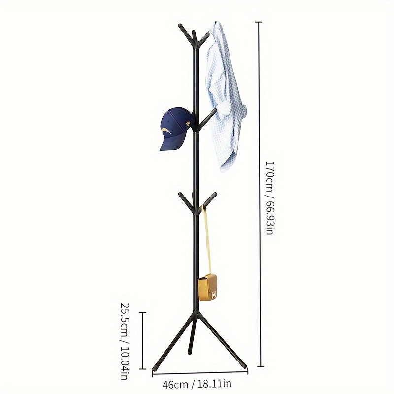 Carbon Steel Tree Coat Rack Assembly Floor Coat Rack