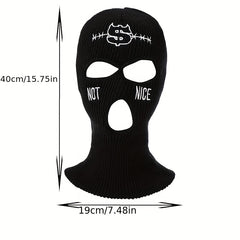 Men's Three Hole Balaclava Cap for Riding