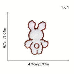 7pc Plush Iron On Patches Embroidered Applique DIY Crafts For Clothing