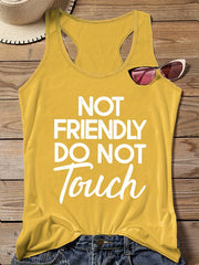  Women's Slogan Print Tank Top