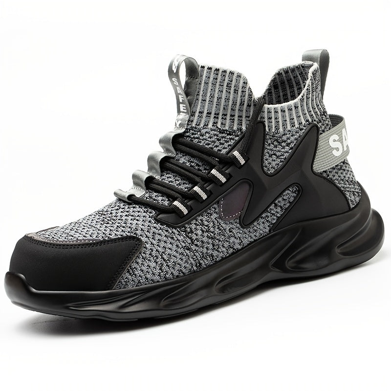 Men's Steel Toe Work Safety Shoes Puncture Proof Anti skid Work Sneakers