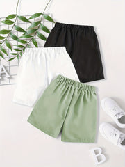 3pcs Boys California Casual Shorts for Summer Kids Clothes