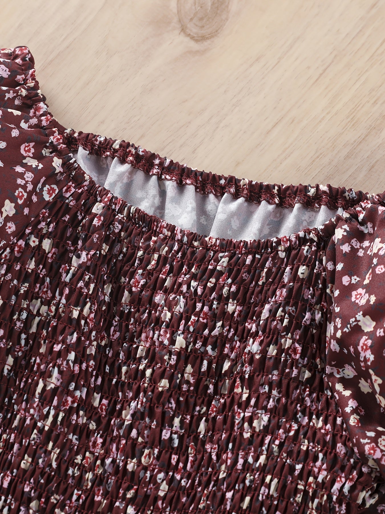Girls Floral Off Shoulder Jumpsuit with Belt