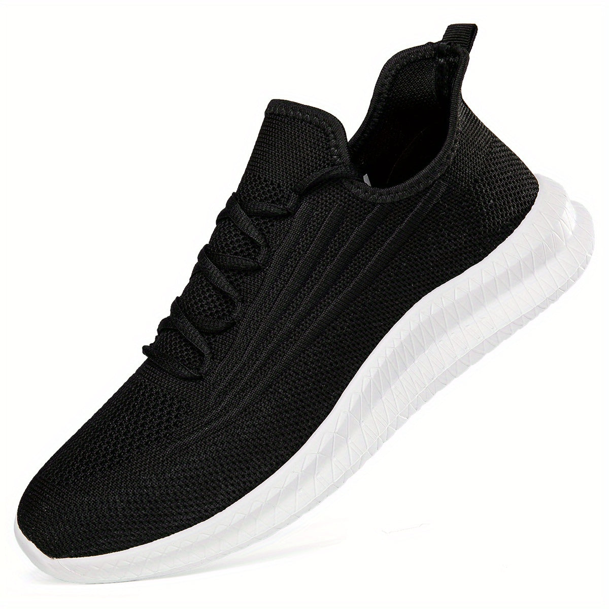 Men's Lace Up Mesh Running Shoes Breathable Sneakers for Outdoor Activities