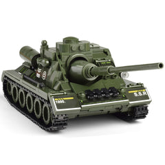 552pcs SU 100 Tank Model Building Blocks Set with Weapon Accessories