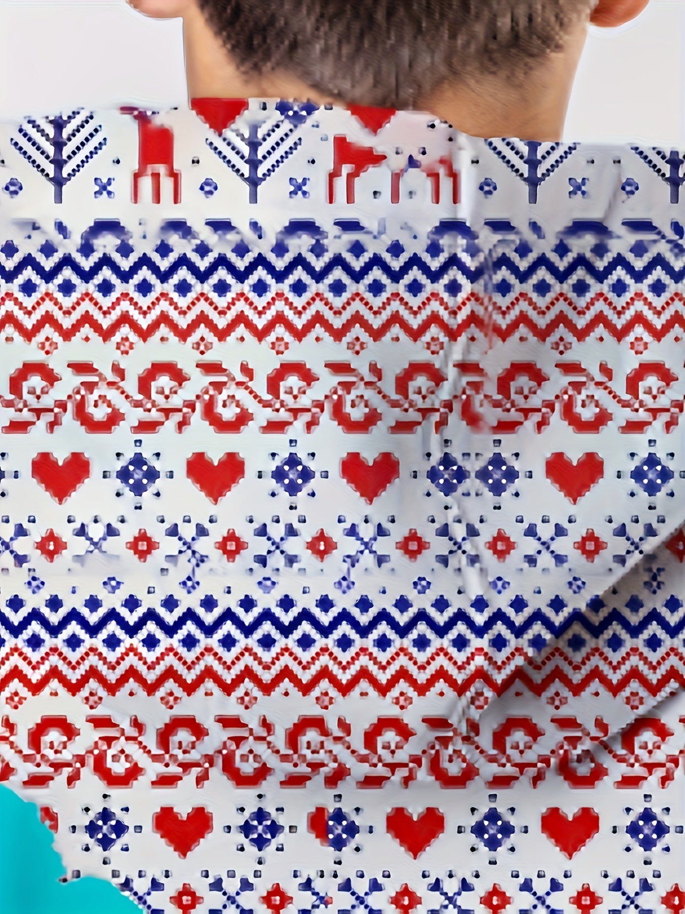 Christmas Dinosaur Print Boys Hoodie Lightweight Comfortable