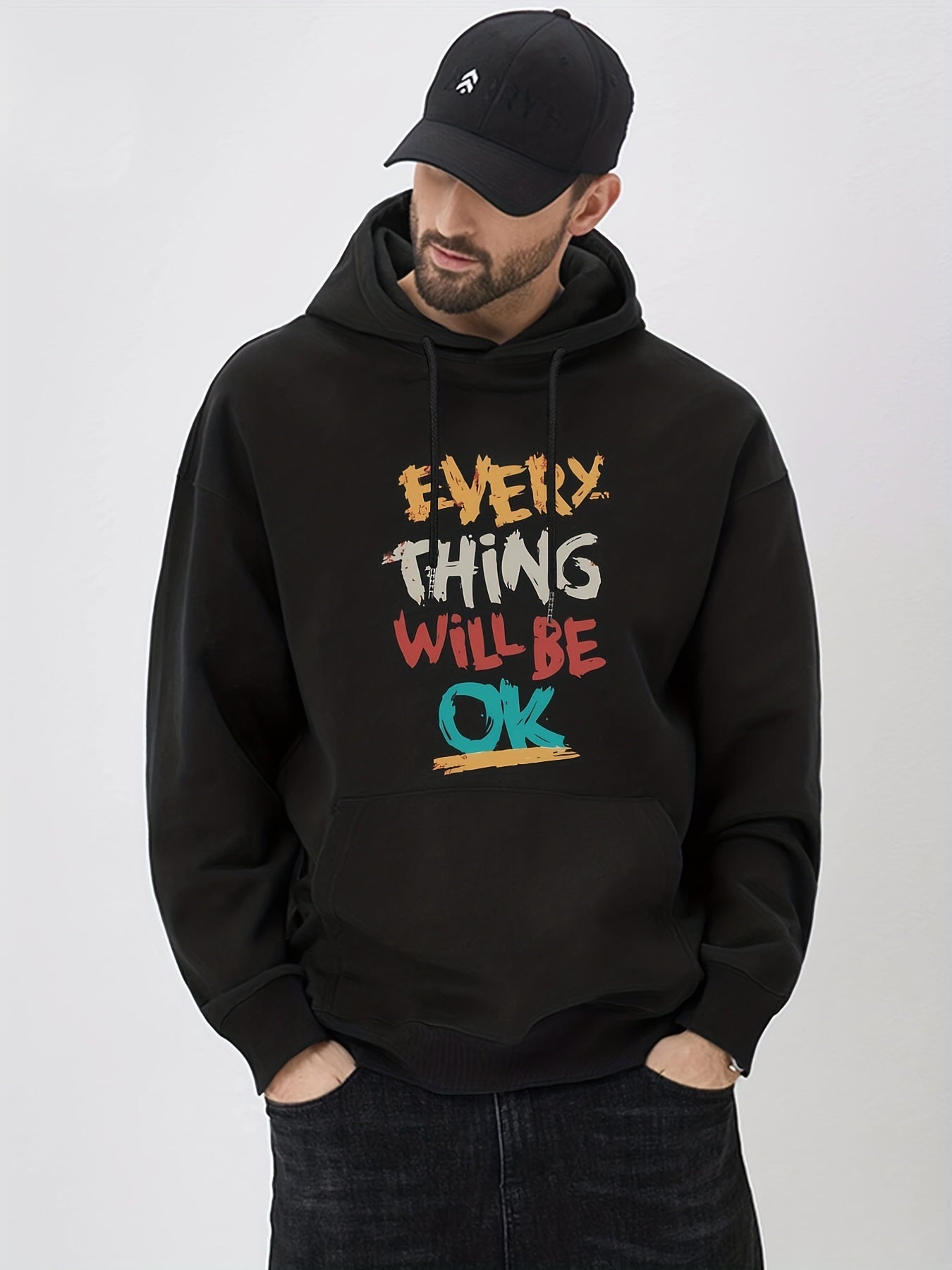 Everything Will Be OK Print Hoodie Hoodies For Men
