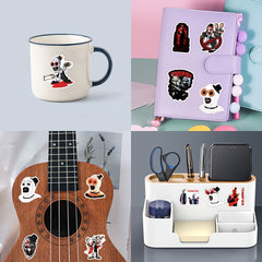 55 Terrifier Cartoon Sticker Pack for Laptops Water Bottles