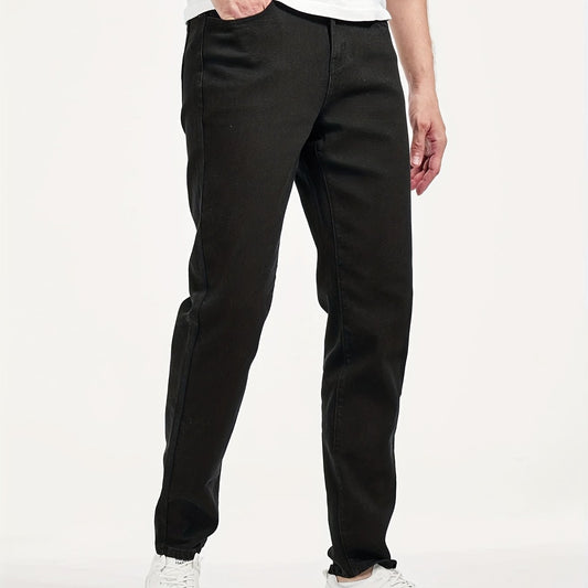 Men's Cotton Regular Fit Stretch Jeans for Spring Summer