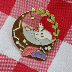 Totoro Cartoon Brooch for Men - Anime Shoulder Bag Collar