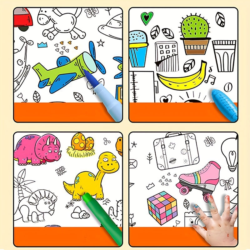 Cm Students' Drawing Scroll Coloring Paper Roll Sticky DIY Painting Drawing