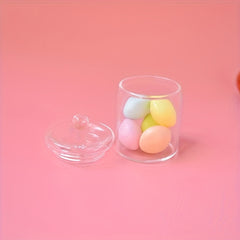 Mini Glass Jar Dollhouse Decor Fiberglass Material