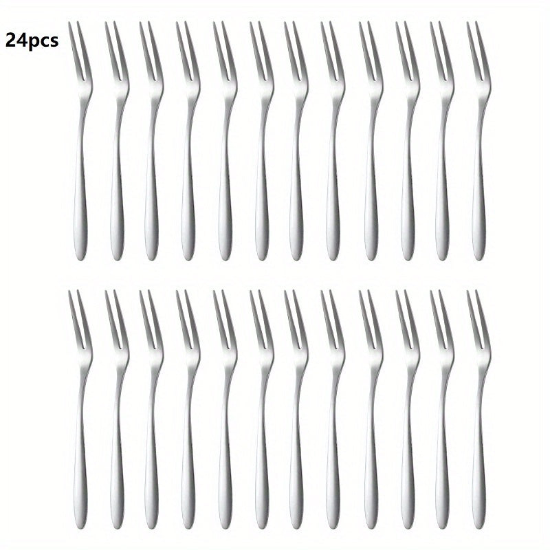 Stainless Steel Fruit Picks Salad Forks Reusable Multifunctional Forks
