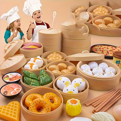 Educational Kitchen Toy Set Role Play Food Toys Learning Cognitive Gift