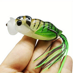 Bionic Cicada Silicone Soft Bait Double Hook Fishing Tackle
