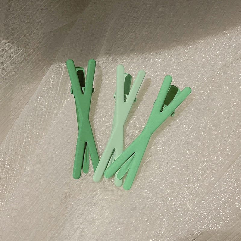 3pcs Resin Band Hair Clips for Girls Styling Sectioning Anti Slip Hair Clips