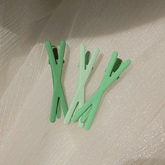 3pcs Resin Band Hair Clips for Girls Styling Sectioning Anti Slip Hair Clips