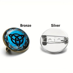 Celtic Triquetra Brooch Pins for Men