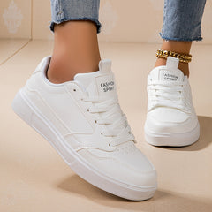 Flat Sports Sneakers Slip Resistant Skateboarding And Walking Shoes