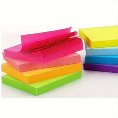 16pcs Fluorescent Sticky Notes Mini Small Note Pad Student Stationery
