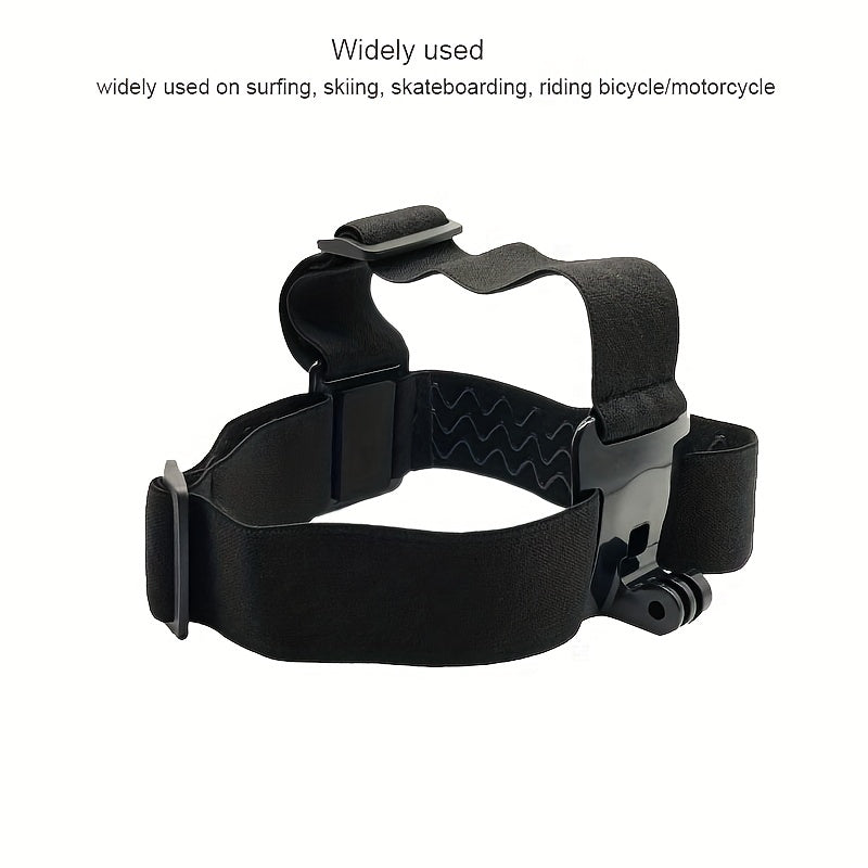 Adjustable Head Strap for Action Camera - Secure and Comfortable Mount