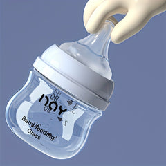 Durable Glass Baby Bottle for Newborns - Safe & Easy to Feed