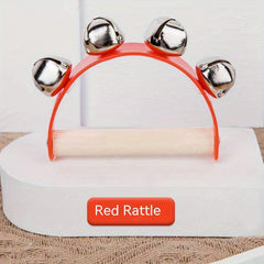 Wooden Half Round Hand Ringing Bell Children's Music Instrument Toy